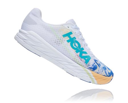 Hoka Rocket X All Gender Moški Tekaški Čevlji Bela / Svetlo Rumena SI-726843Q